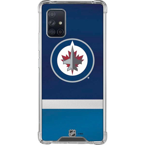 NHL Winnipeg Jets Alternate Jersey Galaxy A71 5G Clear Case