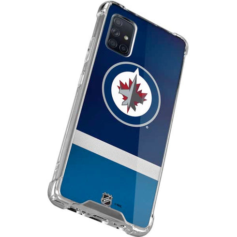 NHL Winnipeg Jets Alternate Jersey Galaxy A71 5G Clear Case