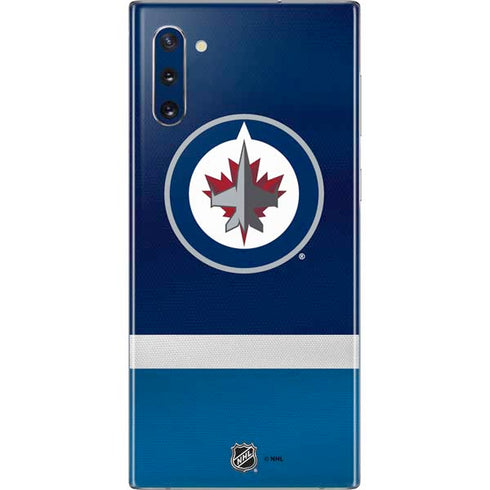NHL Winnipeg Jets Alternate Jersey Galaxy Note 10 Skin