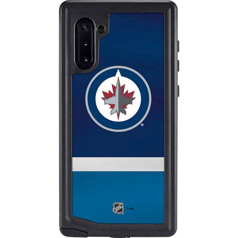 NHL Winnipeg Jets Alternate Jersey Galaxy Note 10 Waterproof Case