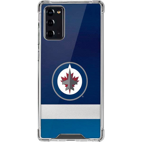 NHL Winnipeg Jets Alternate Jersey Galaxy Note20 5G Clear Case