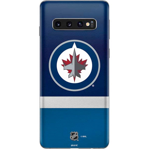 NHL Winnipeg Jets Alternate Jersey Galaxy S10 Skin