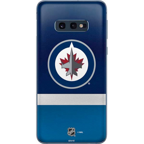 NHL Winnipeg Jets Alternate Jersey Galaxy S10e Skin