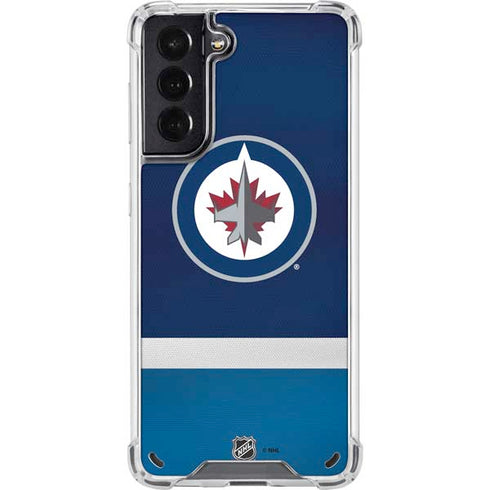 NHL Winnipeg Jets Alternate Jersey Galaxy S21 5G Clear Case