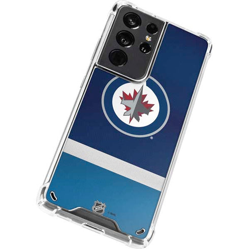 NHL Winnipeg Jets Alternate Jersey Galaxy S21 Ultra 5G Clear Case
