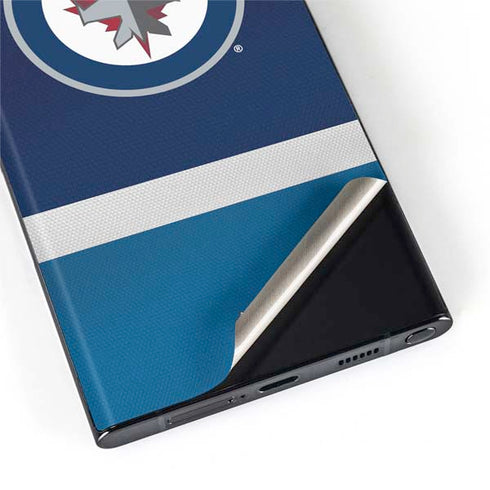 NHL Winnipeg Jets Alternate Jersey Galaxy S22 Ultra Skin
