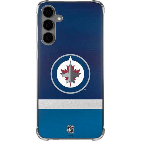 NHL Winnipeg Jets Alternate Jersey Galaxy S24 Plus Clear Case