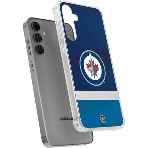 NHL Winnipeg Jets Alternate Jersey Galaxy S24 Plus Clear Case