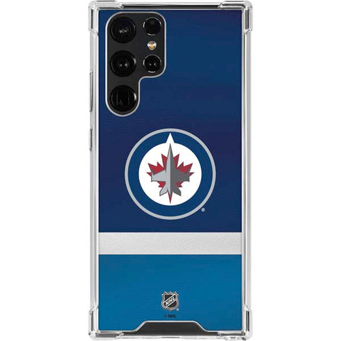 NHL Winnipeg Jets Alternate Jersey Galaxy S24 Ultra Clear Case