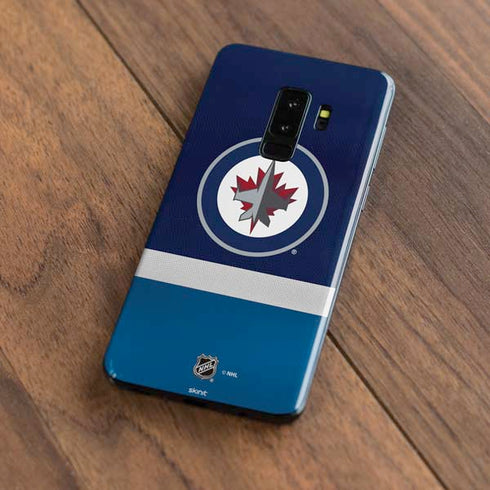 NHL Winnipeg Jets Alternate Jersey Galaxy S9 Plus Skin