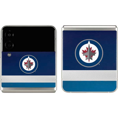 NHL Winnipeg Jets Alternate Jersey Galaxy Z Flip3 5G Skin