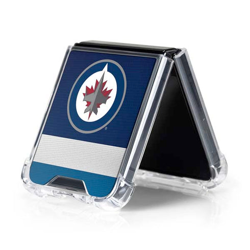 NHL Winnipeg Jets Alternate Jersey Galaxy Z Flip5 5G Clear Case