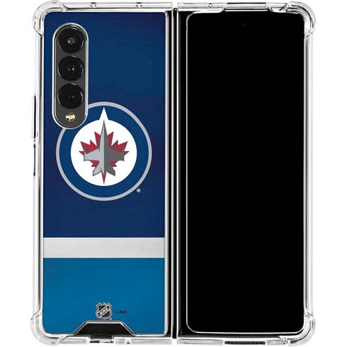 NHL Winnipeg Jets Alternate Jersey Galaxy Z Fold4 5G Clear Case