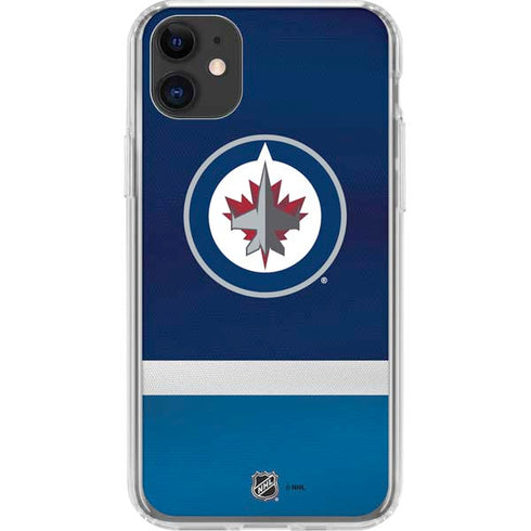 NHL Winnipeg Jets Alternate Jersey iPhone 11 Clear Case
