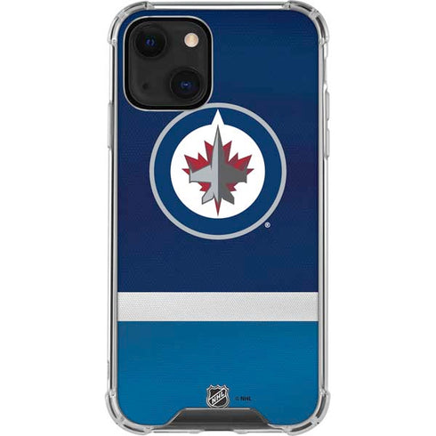 NHL Winnipeg Jets Alternate Jersey iPhone 14 Plus Clear Case
