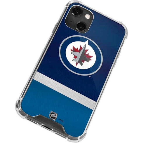 NHL Winnipeg Jets Alternate Jersey iPhone 14 Plus Clear Case