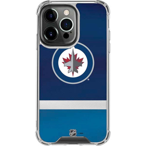 NHL Winnipeg Jets Alternate Jersey iPhone 15 Pro Clear Case