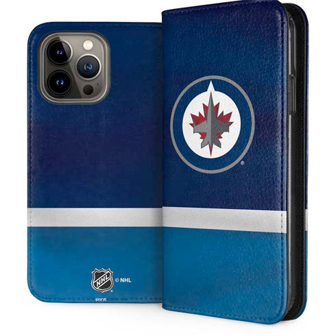 NHL Winnipeg Jets Alternate Jersey iPhone 15 Pro Max Folio Case