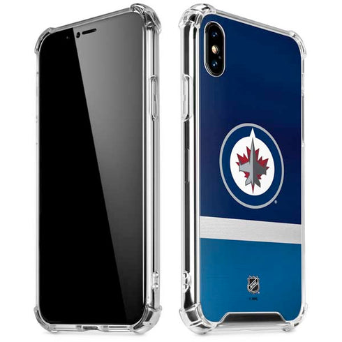 NHL Winnipeg Jets Alternate Jersey iPhone XS Max Clear Case