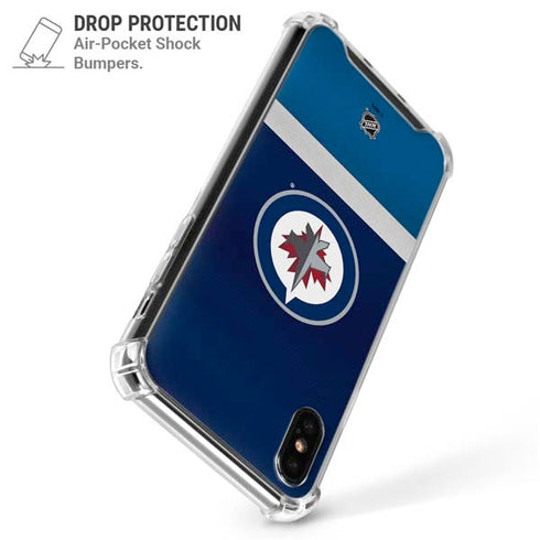 NHL Winnipeg Jets Alternate Jersey iPhone XS Max Clear Case