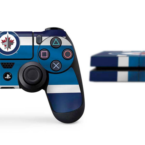 NHL Winnipeg Jets Alternate Jersey PS4 Console and Controller Bundle Skin
