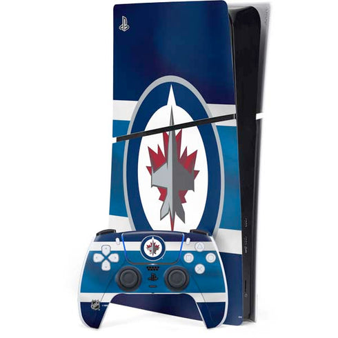 NHL Winnipeg Jets Alternate Jersey PS5 Slim Digital Edition Console Skin
