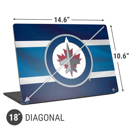 NHL Winnipeg Jets Alternate Jersey Universal Laptop 18in (14.6 x 10.6in) Skin