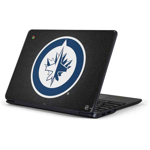 NHL Winnipeg Jets Black Background Samsung Chromebook Skin