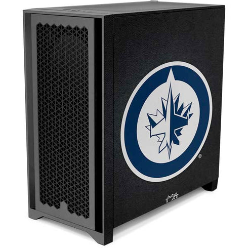 NHL Winnipeg Jets Black Background Corsair 4000D Tempered Glass Mid-Tower ATX Case Skin