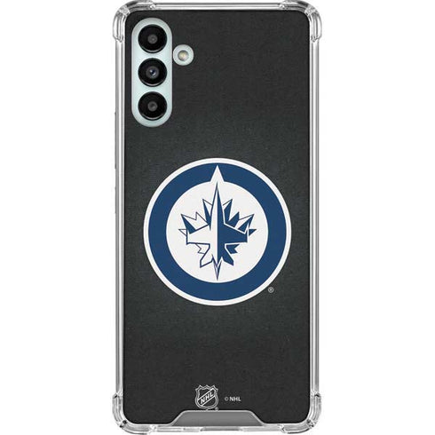 NHL Winnipeg Jets Black Background Galaxy A13 5G Clear Case