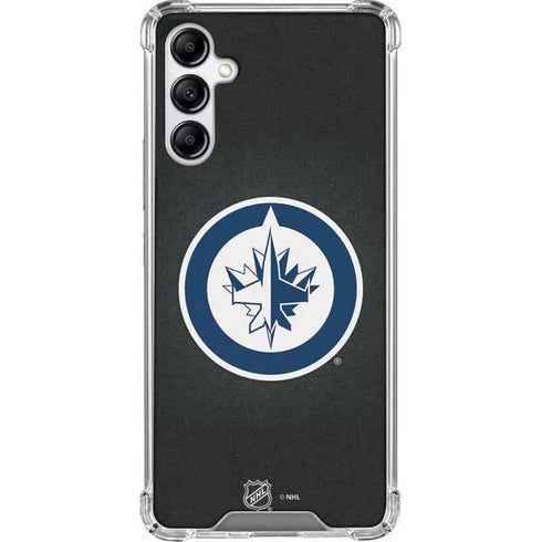 NHL Winnipeg Jets Black Background Galaxy A14 5G Clear Case