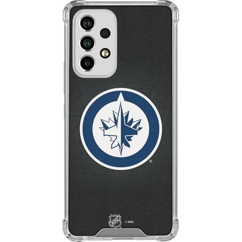 NHL Winnipeg Jets Black Background Galaxy A33 5G Clear Case