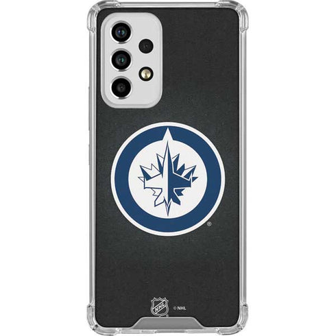 NHL Winnipeg Jets Black Background Galaxy A53 5G Clear Case