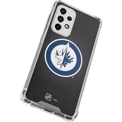 NHL Winnipeg Jets Black Background Galaxy A53 5G Clear Case
