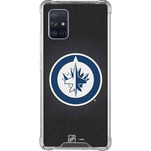NHL Winnipeg Jets Black Background Galaxy A71 5G Clear Case