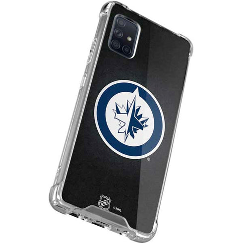 NHL Winnipeg Jets Black Background Galaxy A71 5G Clear Case