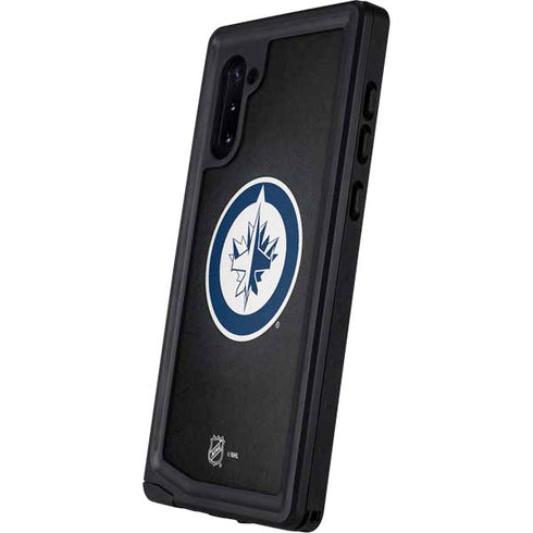 NHL Winnipeg Jets Black Background Galaxy Note 10 Waterproof Case