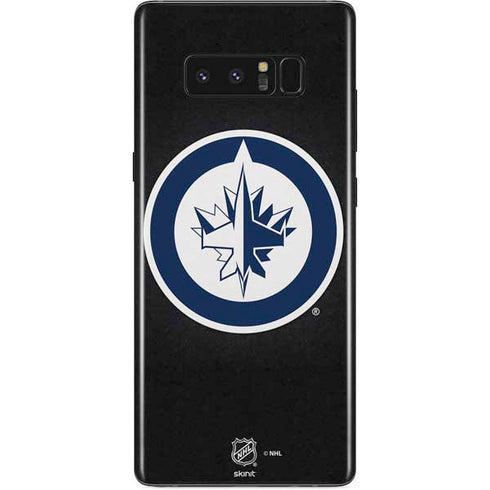 NHL Winnipeg Jets Black Background Galaxy Note 8 Skin