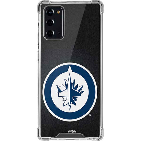 NHL Winnipeg Jets Black Background Galaxy Note20 5G Clear Case