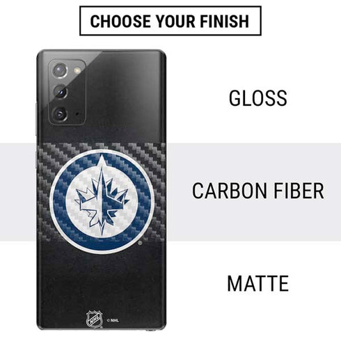 NHL Winnipeg Jets Black Background Galaxy Note20 5G Skin