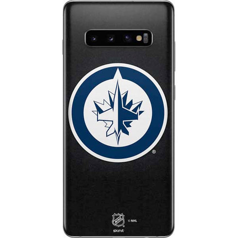 NHL Winnipeg Jets Black Background Galaxy S10 Plus Skin
