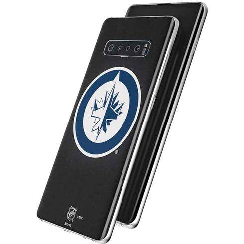 NHL Winnipeg Jets Black Background Galaxy S10 Skin