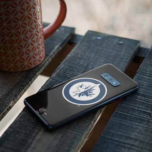 NHL Winnipeg Jets Black Background Galaxy S10e Skin