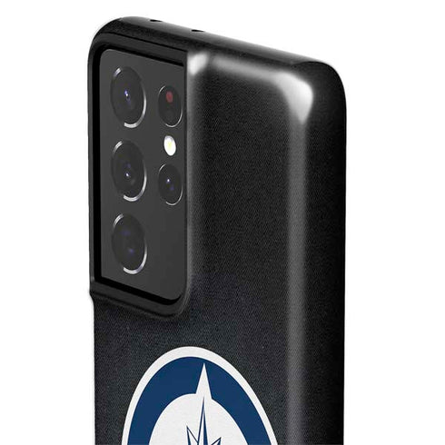 NHL Winnipeg Jets Black Background Galaxy S21 Ultra 5G Pro Case