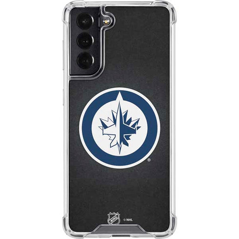 NHL Winnipeg Jets Black Background Galaxy S22 Clear Case
