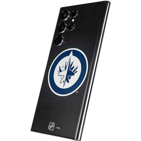NHL Winnipeg Jets Black Background Galaxy S22 Ultra Skin