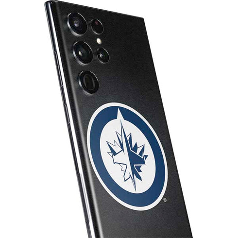 NHL Winnipeg Jets Black Background Galaxy S22 Ultra Skin