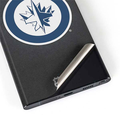 NHL Winnipeg Jets Black Background Galaxy S22 Ultra Skin
