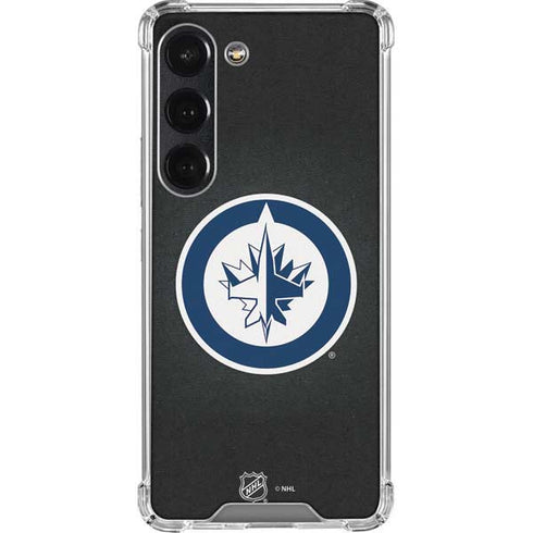 NHL Winnipeg Jets Black Background Galaxy S23 Clear Case