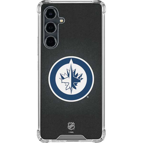 NHL Winnipeg Jets Black Background Galaxy S23 FE Clear Case